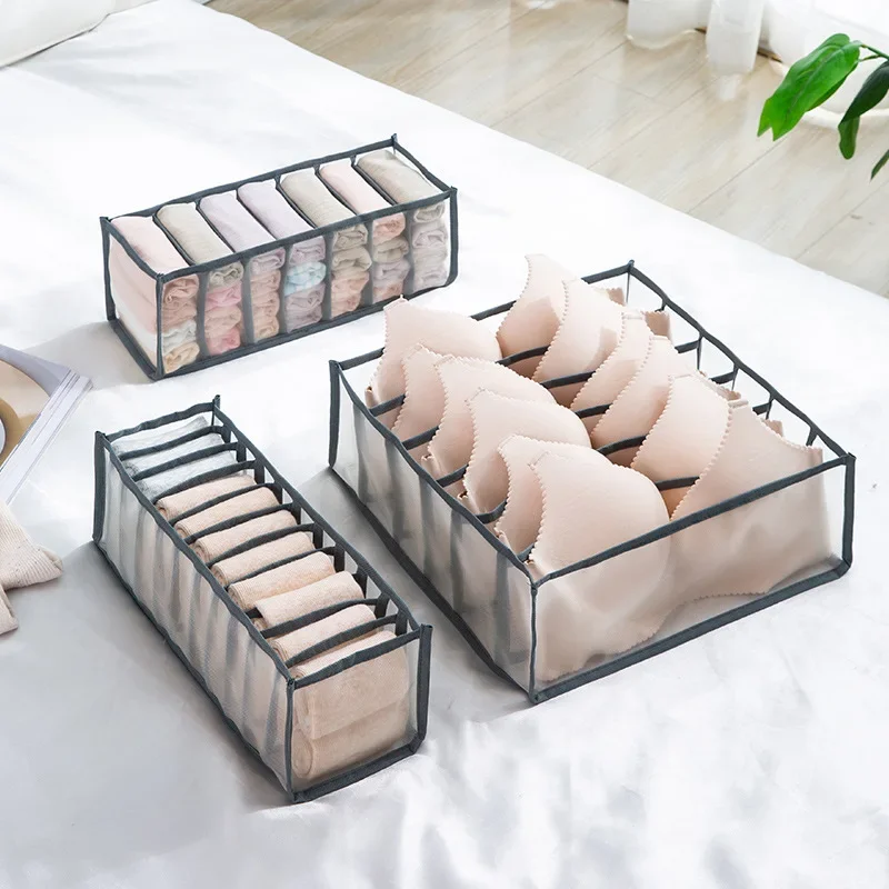 Closet Organizer For Underwear Socks Home Cabinet Divider Storage Box Storage Organizer for clothes Foldable Drawer Organizer