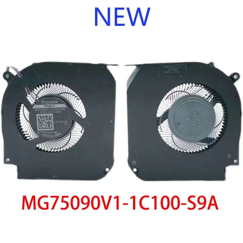 Laptop CPU GPU cooling fan MG75090V1-1C100-S9A dc5v 2.50W 4pin THER7GM7Z0-1411 gm7zg0m