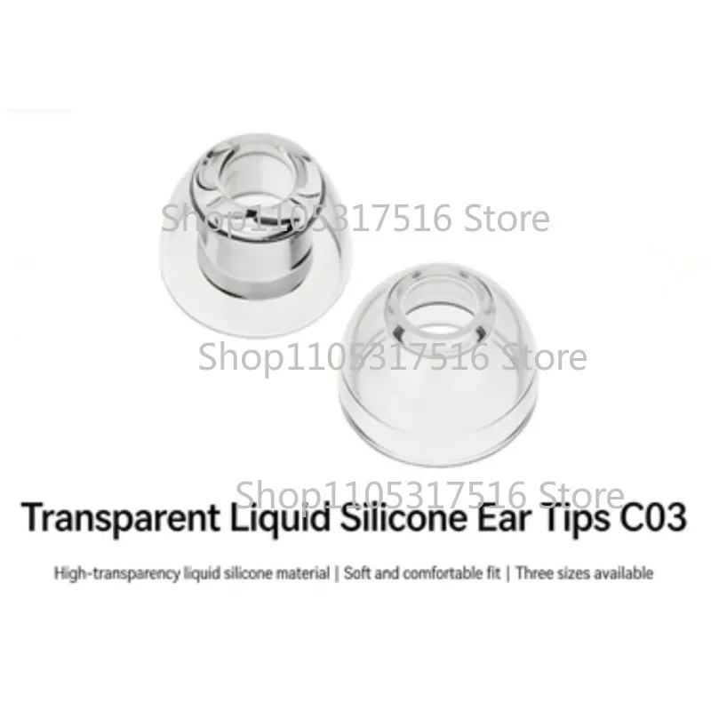 For Explorer 4U NX8 Cantor MKIII For NICEHCK C03 Reusable Eartips Transparent Liquid Silicone Ear Tips Increase Sound Density