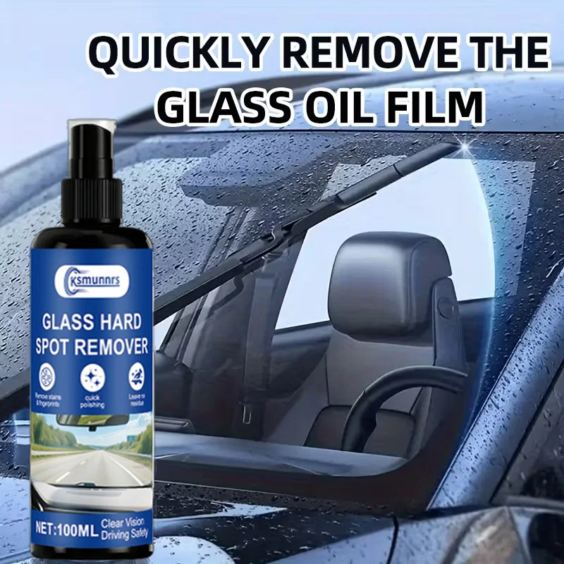 Window Care Spray & Windscreen Mirror Restorer – Removes oil films and stains for clearer, transparent glass. Suitable for motor
