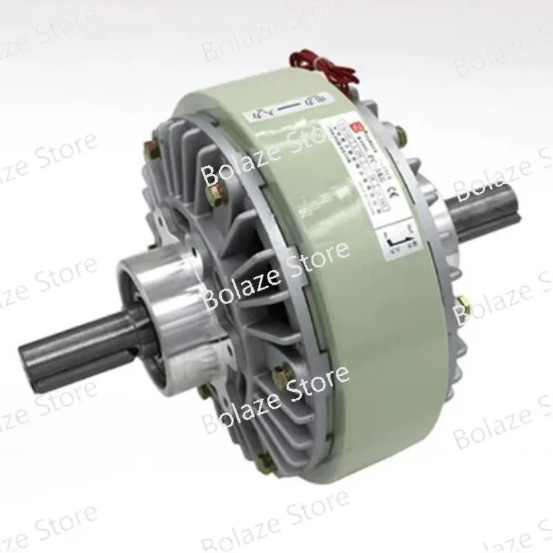 Double Shaft Clutch 0.6kg-40kg Electromagnetic Powder Clutch 24V Tension Controller Hollow Shaft Clutch 6Nm-50Nm