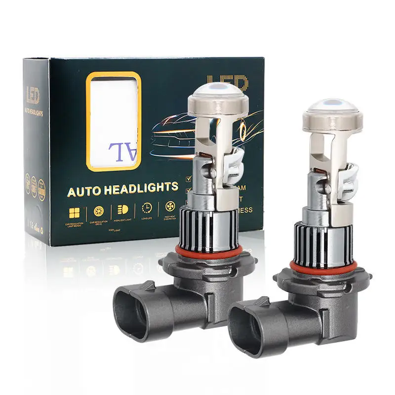 

2pcs Auto Mini LED Lens 1:1 Wireless 9005 HB3 Projector Lighthouse Fog Light RHD LHD Plug&Play on Cars Auto Lamp