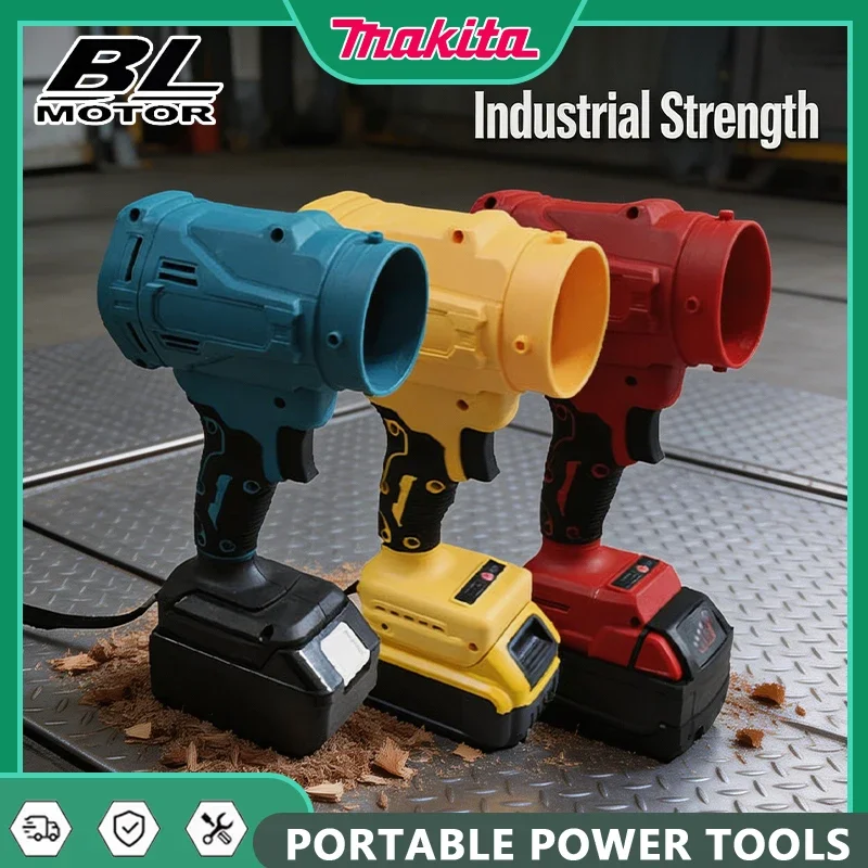 

Высокоскоростной бесщеточный электрический вентилятор Makita, 6-скоростной турбинный вентилятор, 130 000 об/мин, беспроводной мощный вентилятор для Dewalt/Milwaukee