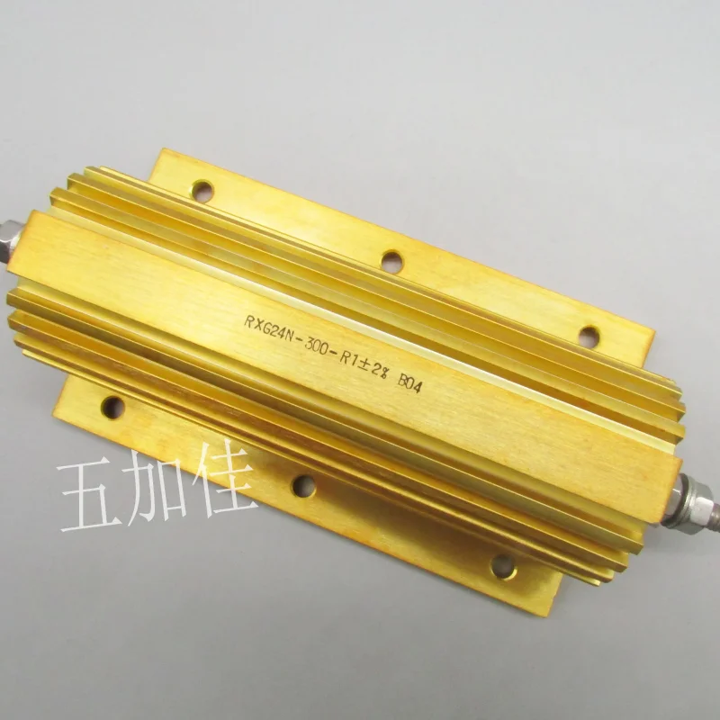 RXG24N-300-R1 300W 0.1R 100mR 2% high-power non inductive high-precision gold aluminum shell resistor
