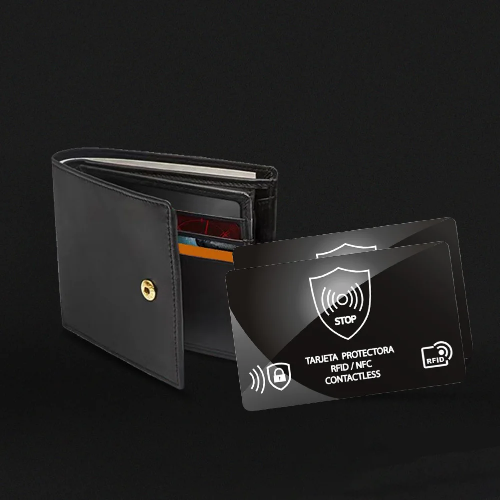 5Pcs RFID Blocking Card One Card Protects Entire Wallet Portable Credit Card Protector Ultra Thin for Passport Case Purse