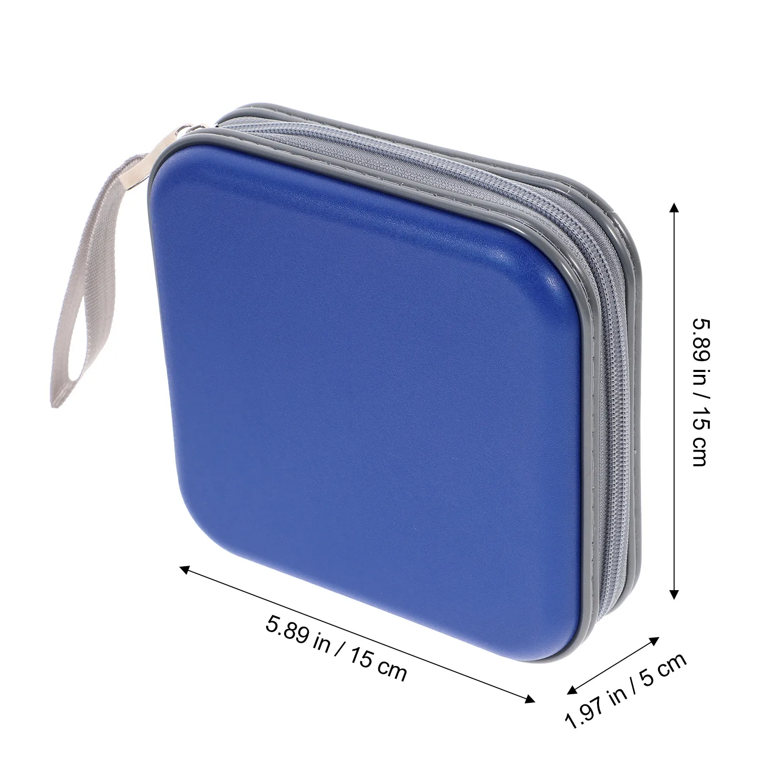 2Pcs Lightweight Cd Dvd Storage Case Zipper Cd Wallet Holds 40 Cds Dvds Dust Moisture Scratch Protection Portable Media