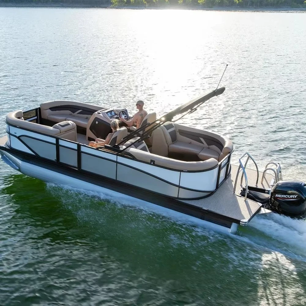 Allhouse 17 foot 5.2 meter family boat aluminum pontoon bridge boat seat luxury