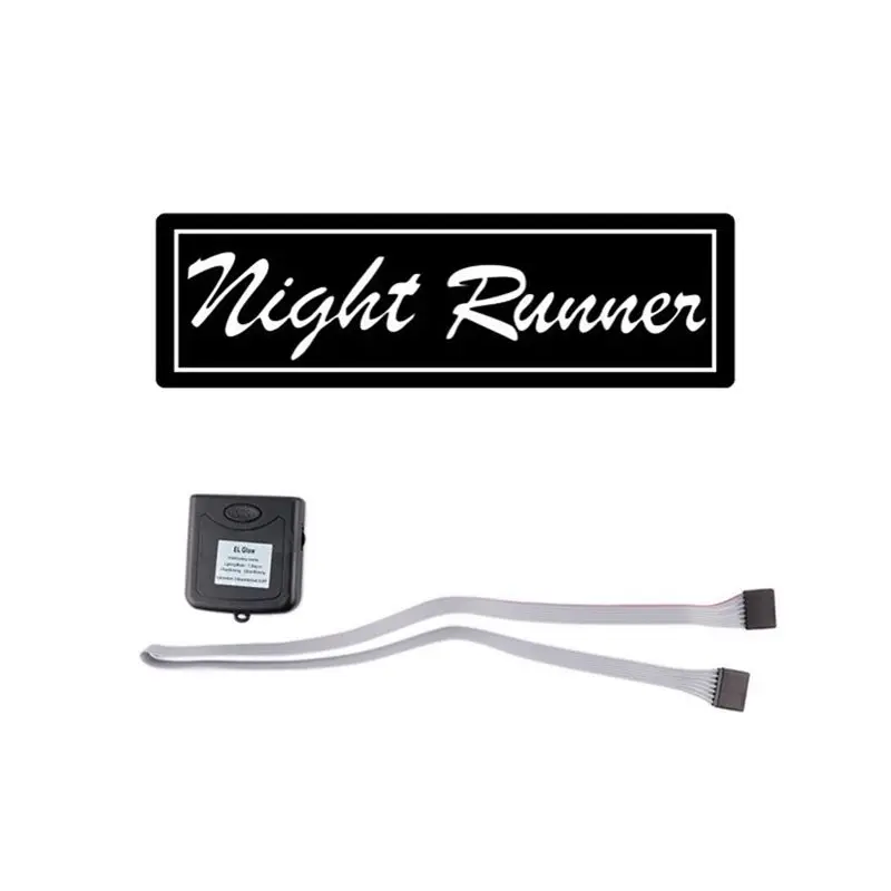 A30F-Windshield Night Runner Car LED Light Window Stickers For JDM Glow Panel Decoration Accessories