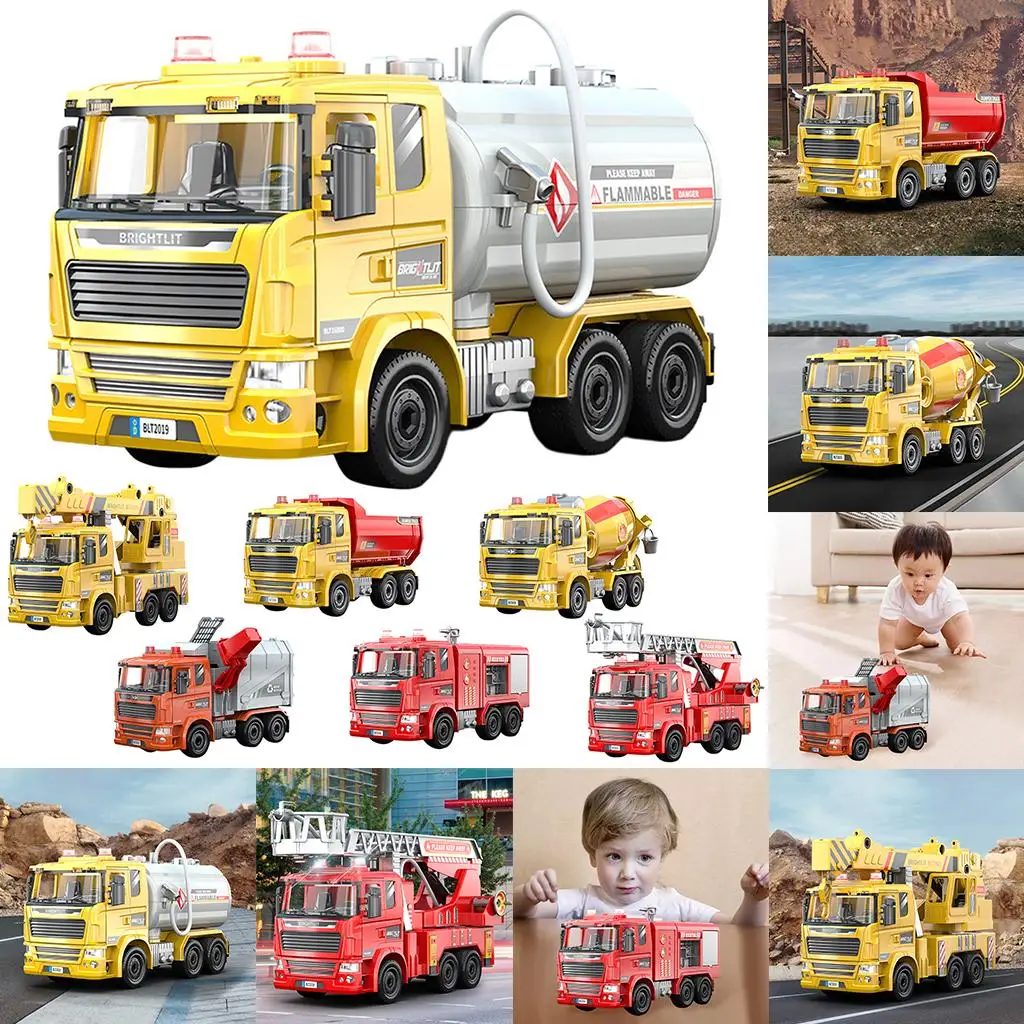 

Construction Vehicles for Kids Mini 1/16 Truck Preschool Playset Model Party Favors Ages 3 4 5 6 7 8