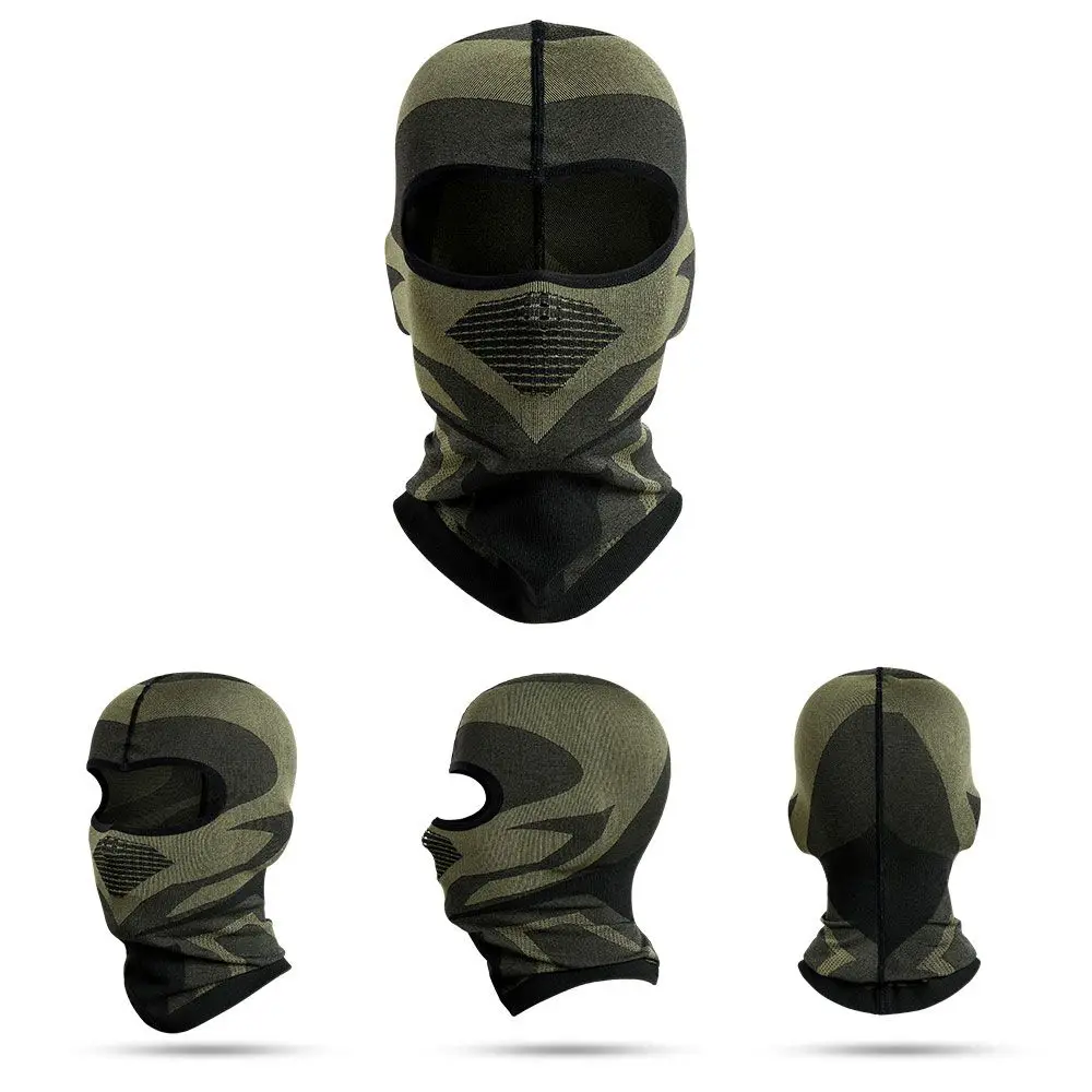 Motorcycle Face Mask Helmet Liner Men Women Balaclava Neck Brace Scarf Cap Warm Hood Outdoor Sports Windproof Cold Protection