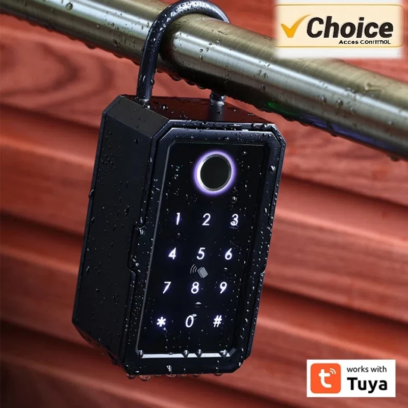 

Водонепроницаемый наружный блок безопасности: TTlock/Tuya, Bluetooth-шлюз с отпечатками пальцев, брелок для ключей с управлением через приложение, дистанционный настенный замок