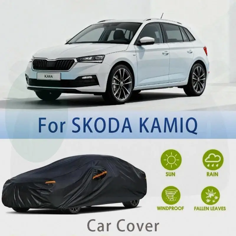 

For KAMIQ Outdoor Protection Waterproof Dustproof Full Snow Cover Sunshade Exterior Car Accessories for SKODA KAMIQ Car Covers