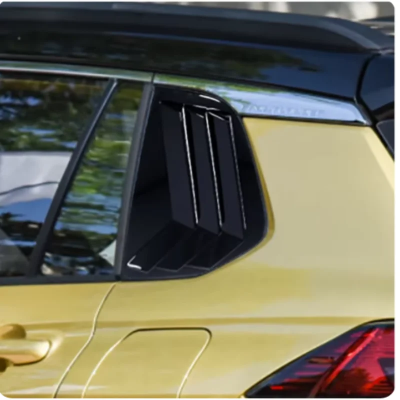 ABS Side Vent Window Louvers Rear Quarter Spoiler for Sun Shade Cover Trim For Toyota Corolla Cross 2020 - 2024 Car Accessories
