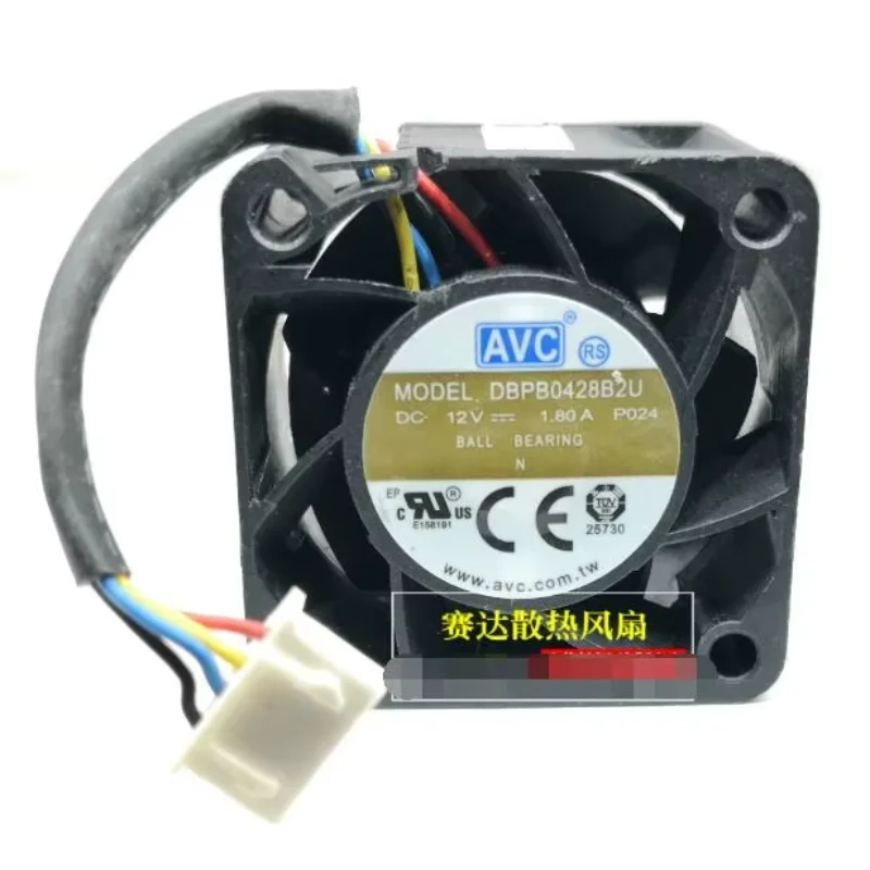 AVC DBPB0428B2U P024 Ventola di raffreddamento per server CC 12 V 1,80 A 40 x 40 x 28 mm a 4 fili