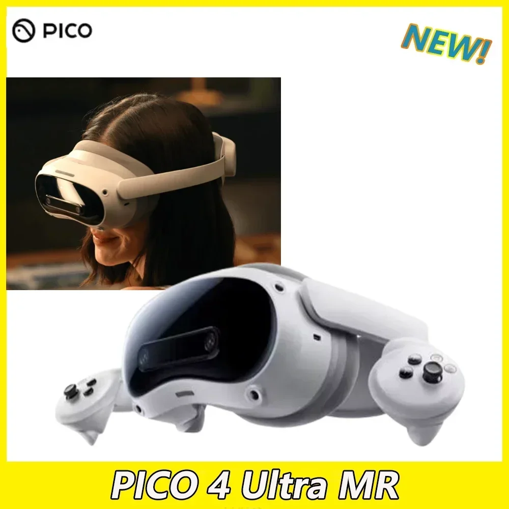 Pico 4 Ultra MR Headset 256GB Pico 4 Ultra All-In-One Virtual Reality Headset 3D VR Glasses Dual 32MP HD Camera for Stream Game