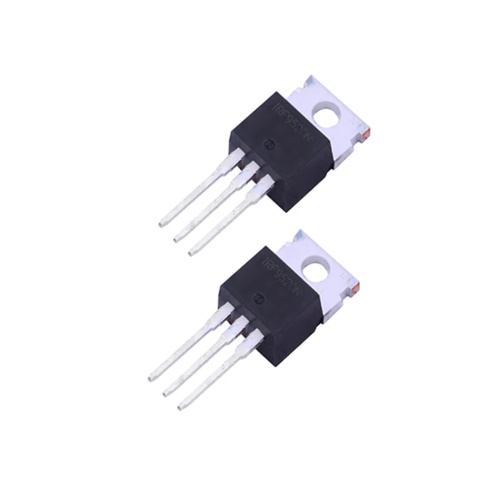 10PCS IRF9520 IRF9520N IRF9520NPBF 6.8A 100V TO-220 TO220 MOSFET P-Channel Field Effect New Original Good Quality Chipset