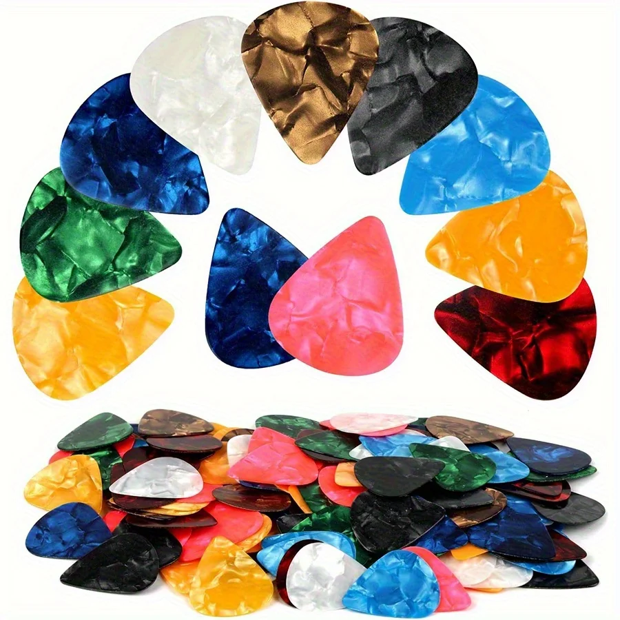 6/12/30/50pcs Boxed 0.46mm Guitar Picks - ABS Plastic, Assorted Colors & Designs for Guitar Ukulele Bass, Acoustic/Electric JXB - Image 3