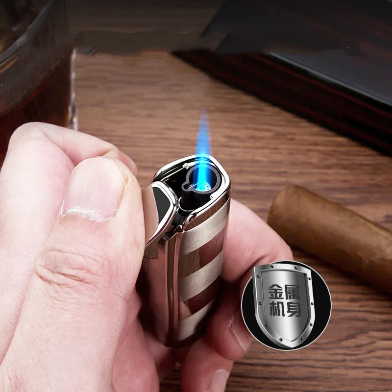 Honest Lighters Portable Gas Torch Lighter Creative Personalized Male Direct Charge Cigar Lighter Smoking Accessories