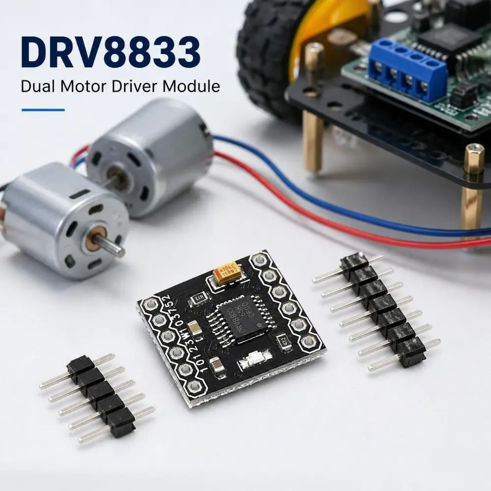 DRV8833 Chip Motor Driver Module 2 Channel Control Universal DC Gear Motor Driver 1.5A Current Motor Board DIY Electronics