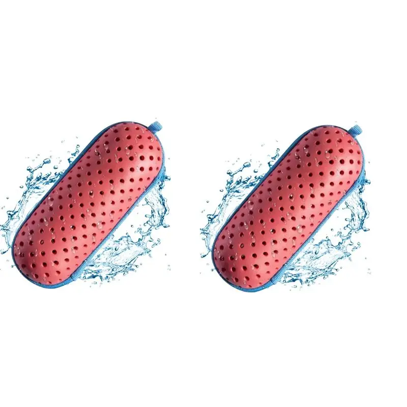 

AEB0-футляр для плавательных очков, защитный футляр для очков с зажимом, дренажное отверстие, футляр для очков на молнии