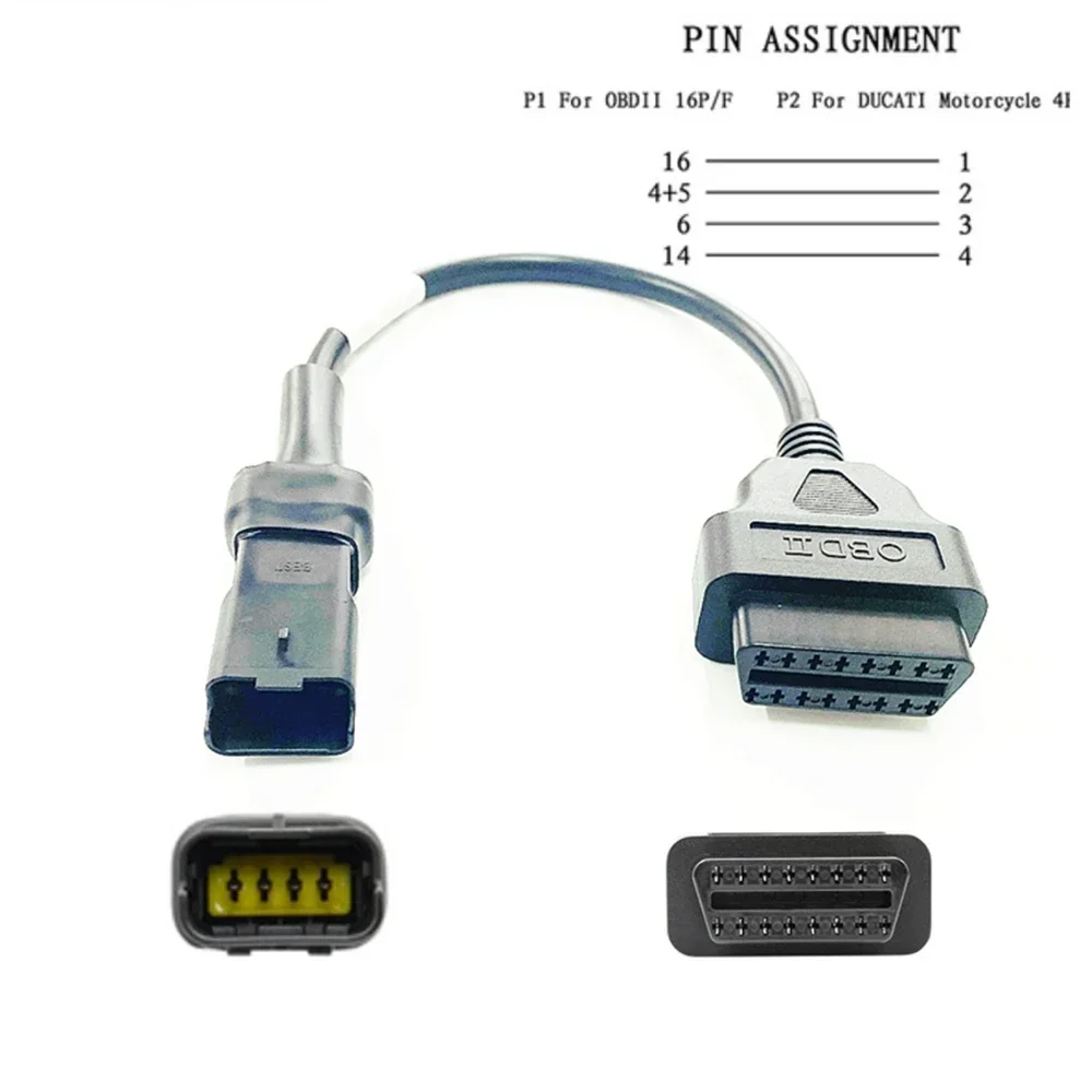 NEW Motorcycle Cable Connector for YAMAHA/SUZUKI/Kawasaki/HONDA/Delphi/Ducati 3pin/4pin/6pin Adaptor 3/4/6PIN OBD2 Cable Line