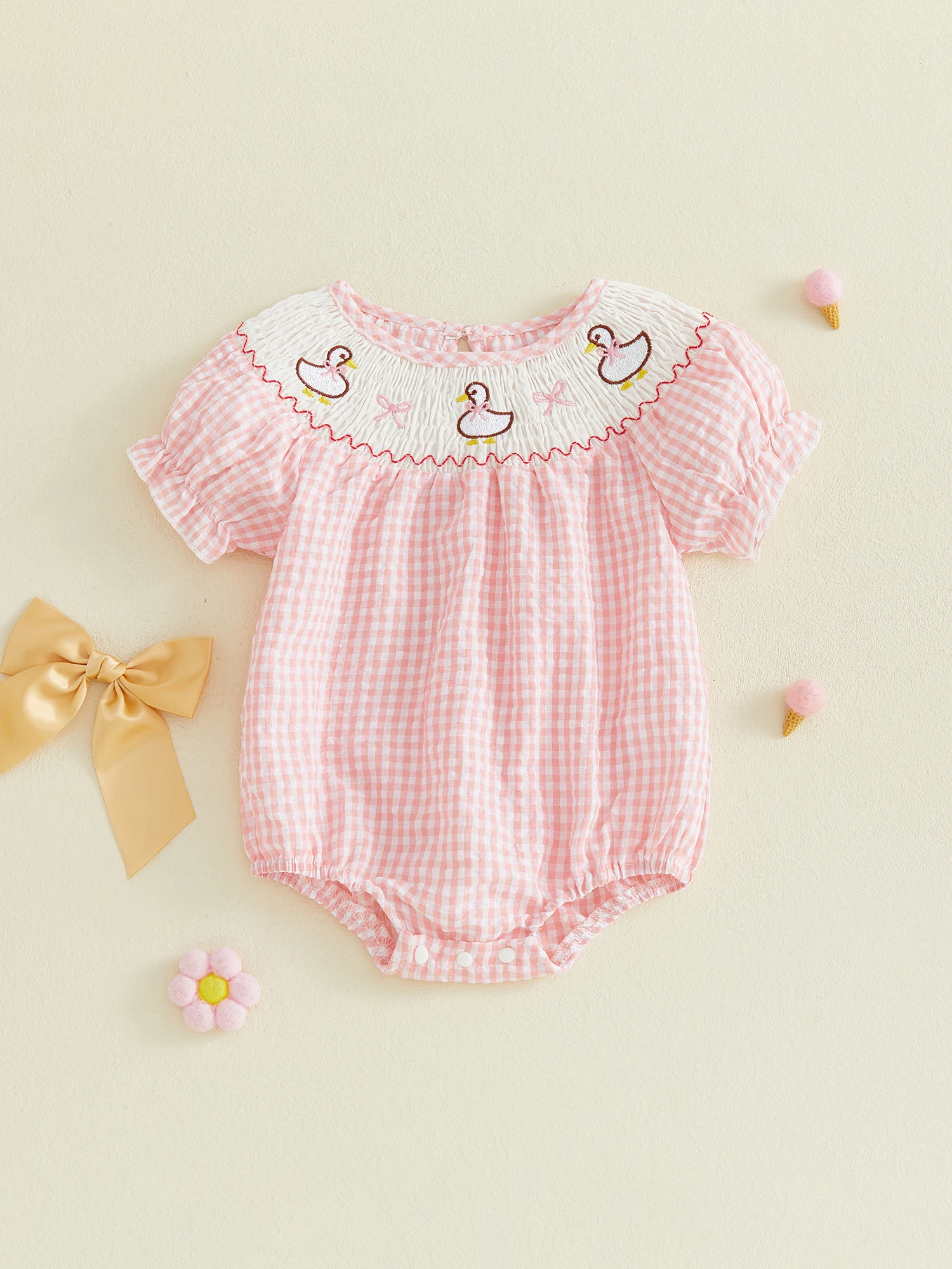 

Adorable Toddler Pink Floral Dress with Ruffle Sleeves and Bow Detail - Stylish Summer Outfit for Baby Girls