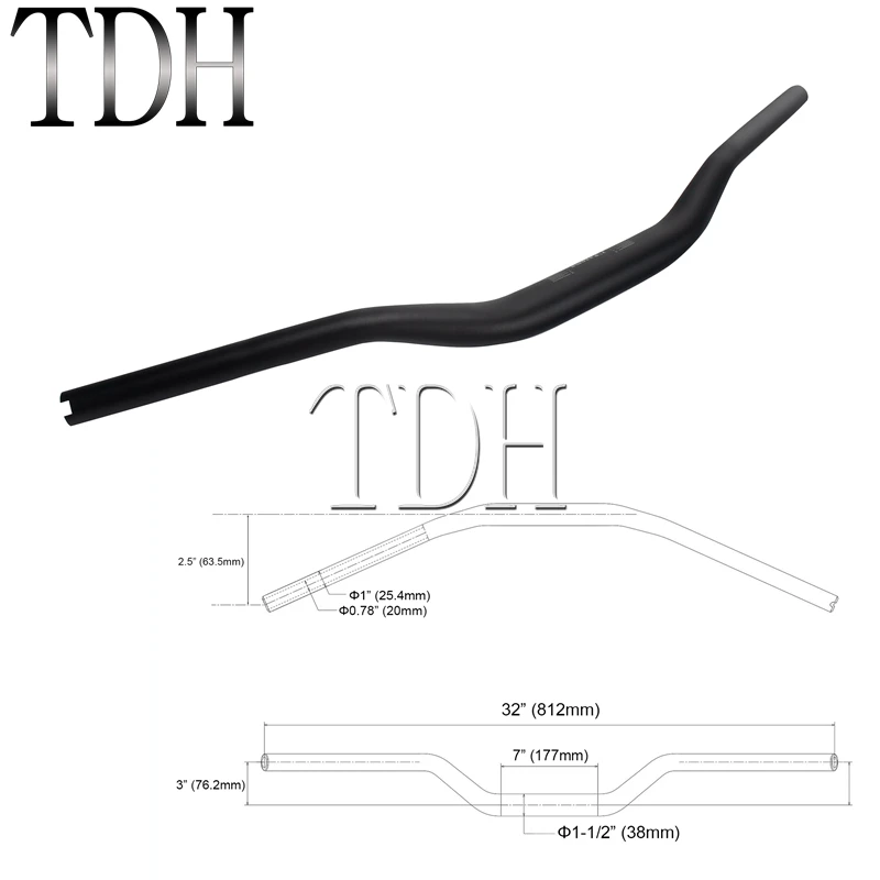 Moto 1 "25Mm 28Mm 32Mm 38Mm Handle Bar Cnc Billet Tracker Stuur Pullback Bars Voor harley Sportster XL883 XL1200 Xl 883 Dyna