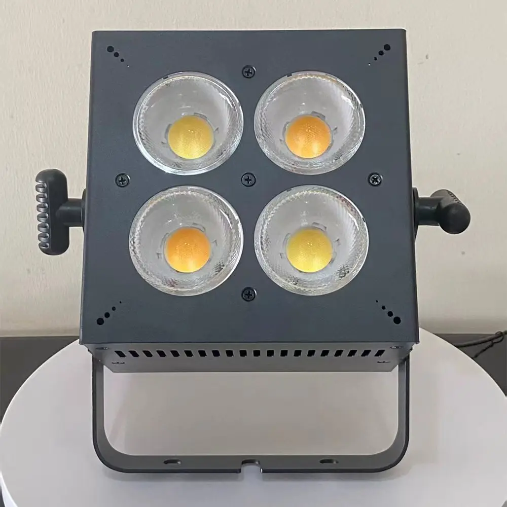 4-Eyes COB Led Audience Lights Stage Strobe with White Warm Color, Dj Fixtures for Club Gig Stage Performance
