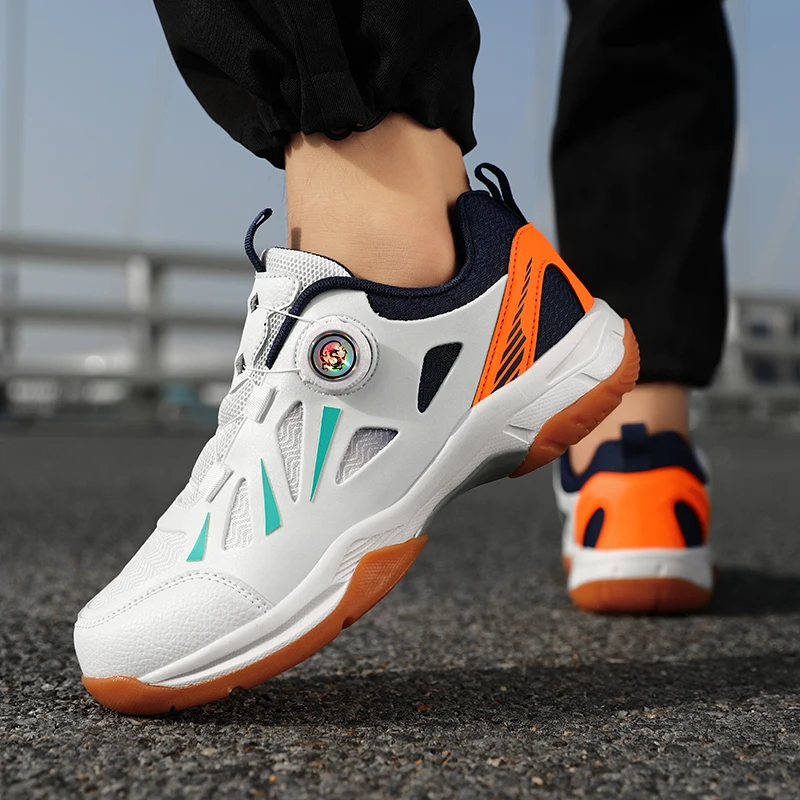 Calçados esportivos masculinos essenciais para treinamento de vôlei e badminton, antiderrapantes, resistentes ao desgaste, de alta qualidade e confortáveis 37-44