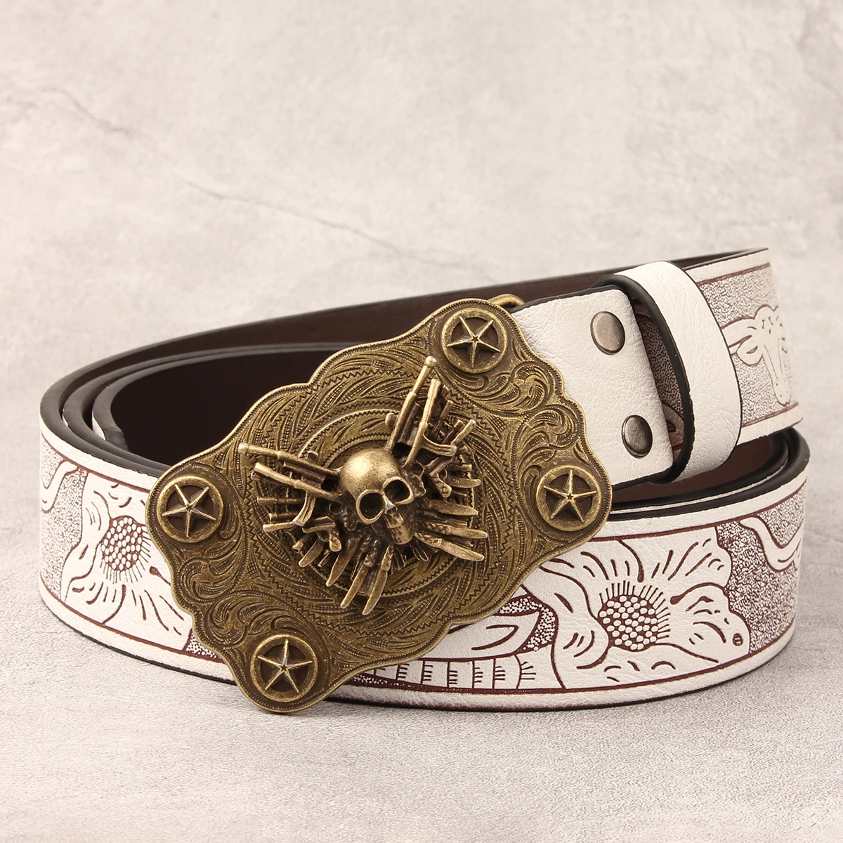 Мужской и женский повседневный ретро-ремень в западном стиле! Ремень из искусственной кожи с металлической пряжкой, подходящий для повседневной рабочей одежды.
