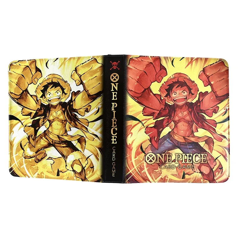 One Piece OPCG Card Binder Luffy Album 25th Anniversary Holder Collcetion Card 540pcs Card Holder 9 Grid PU Gold Stamping Folder