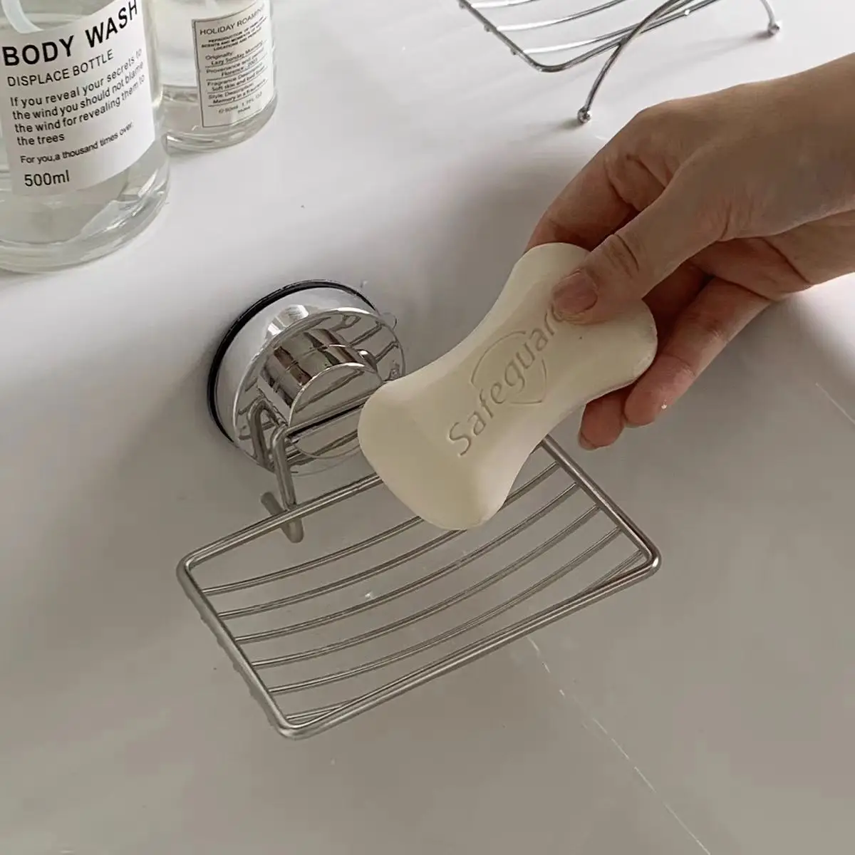 Strongest Practical design ! Stainless Steel Soap Dishes Rust-resistant Saver Basket For Bathroom Shower Soap Holder Case Brand