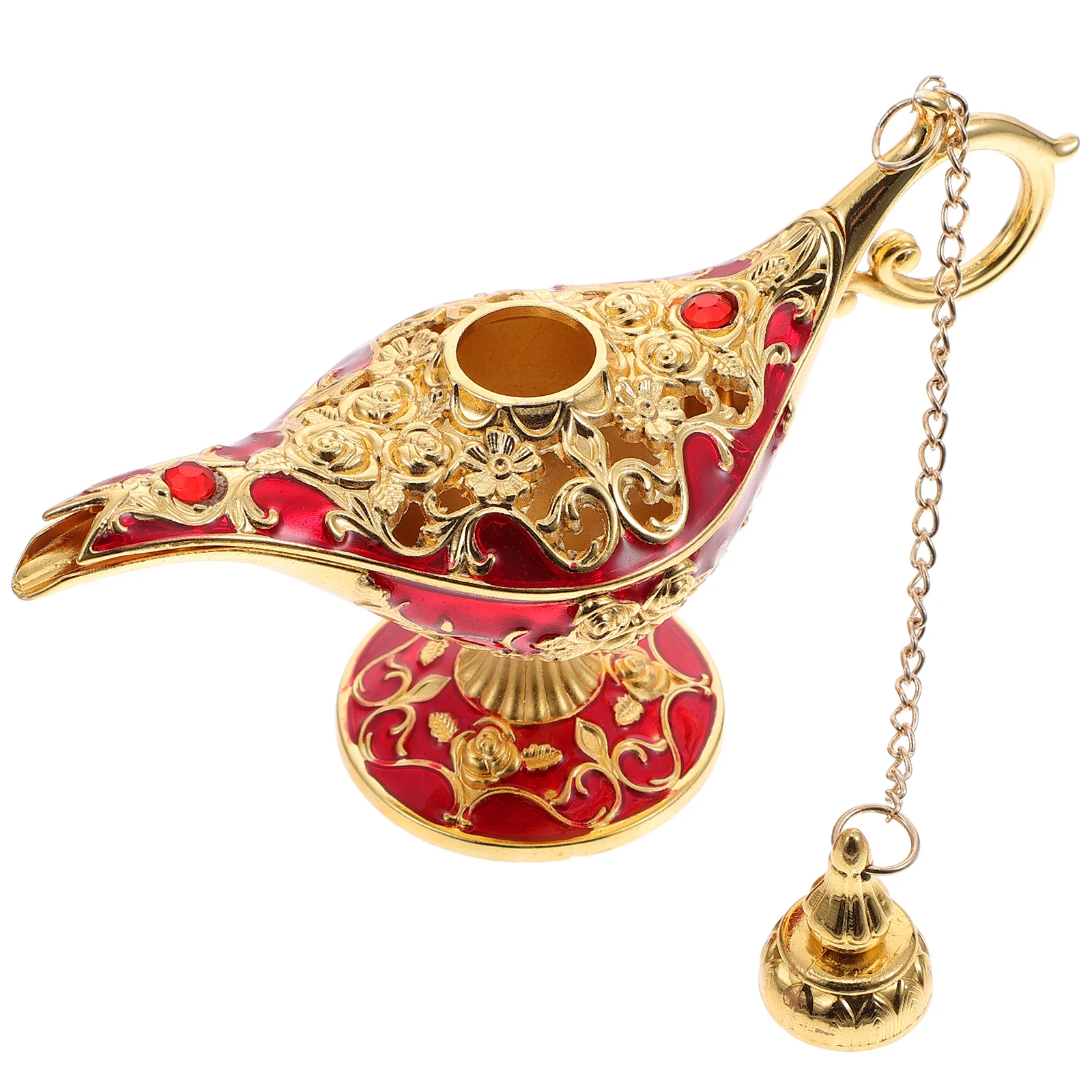 

Lamp Decor Zinc Alloy Retro Home Ornament Imitation Lamp Desktop Adornment Photographic Prop Sturdy Material Long Use