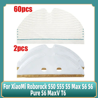 Disposable Mop Cloth Compatible For XiaoMi Roborock S50 S55 S5 Max S6 S6 Pure S6 MaxV T6 Parts Spare Parts Accessories