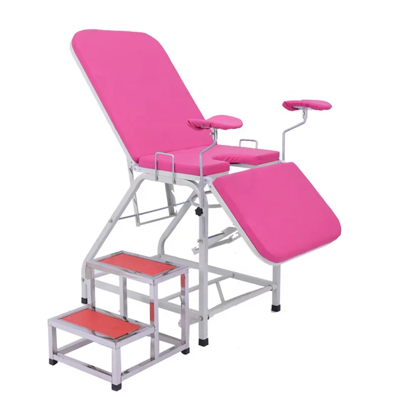 Medical Delivery childbirth Bed Leg and Back Multi-Angle folding Adjustable Gynecological Examination Bed