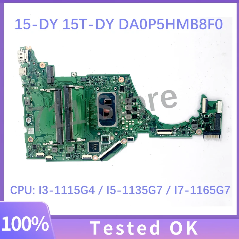 Mainboard DA0P5HMB8F0 Für HP 15-DY 15T-DY 15S-FQ Laptop Motherboard Mit I3-1115G4 / I5-1135G7 / I7-1165G7 CPU 100% funktioniert gut