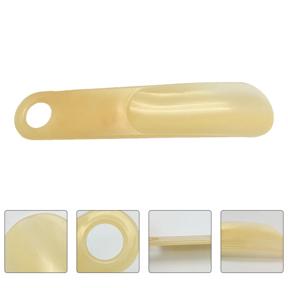 

2pcs Plastic Shoehorn With Hanging Hole Portable Shoe Lifter Tool Lightweight Durable Shoe Horn Accessory For Easy Insertion