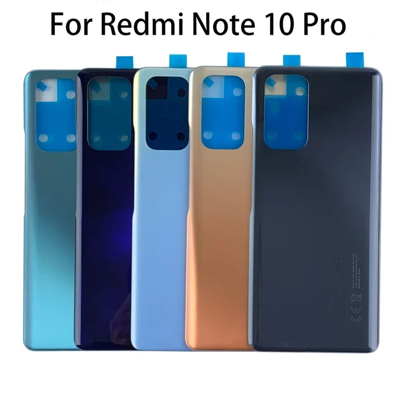 

For Redmi Note 10 Pro M2101K6G Back Glass Battery Cover Rear Housing Case