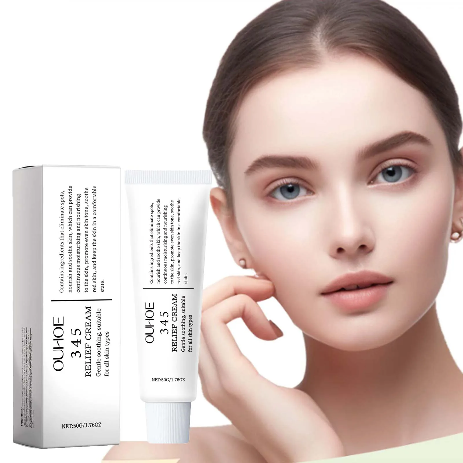 

345 Relief Cream Hydrating Nourish The Skin Soothing Care Face Lifting Tightening Brighten Skin Tone Beauty Moisturizing Cream