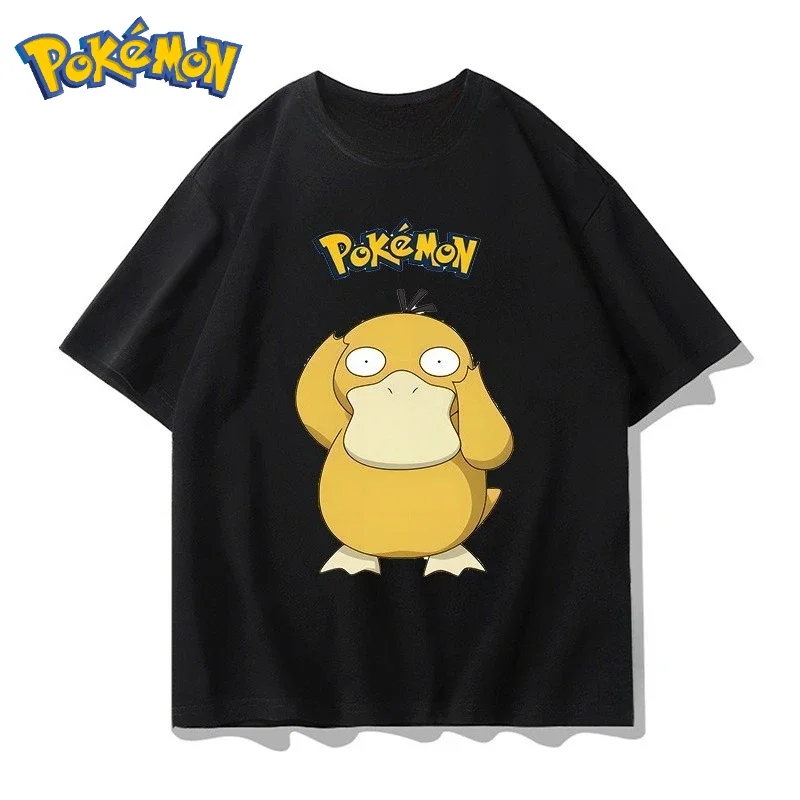 2026 Sommer Niedliches Pokémon Bedrucktes T-Shirt Unisex Sommer Y2K Harajuku-Stil Locker Lässiges Kurzarm-Oberteil für Streetwear-Kleidung