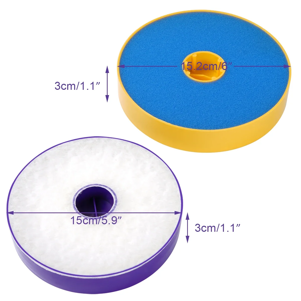 Комплект передних и задних HEPA-фильтров для Dyson DC19 DC20 DC21 DC29, замена верхних и нижних фильтров двигателя для пылесоса