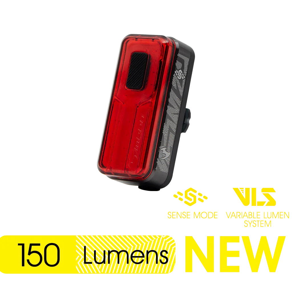 

Велосипедный задний фонарь Moonsport Helix Sense 150 COB с красным светодиодом, зарядкой USB Type-C и корпусом из алюминия с ЧПУ для отвода тепла