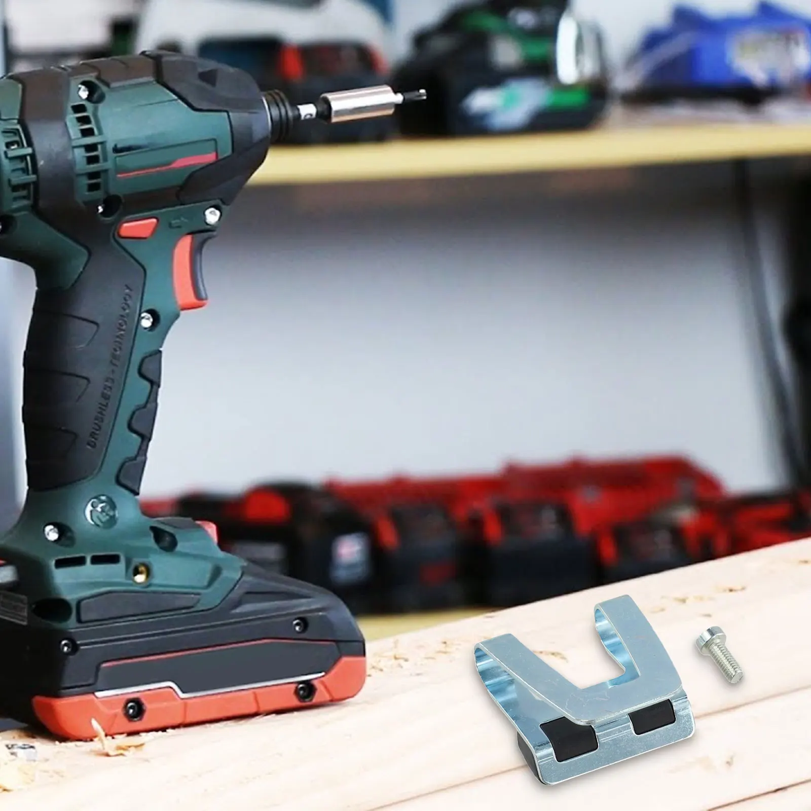 

Серебряный зажим для ремня Металлический крючок для ремня для дрелей Зажим и винт Зажим для ремня для дрелей и драйверов, установленный на ручке инструмента