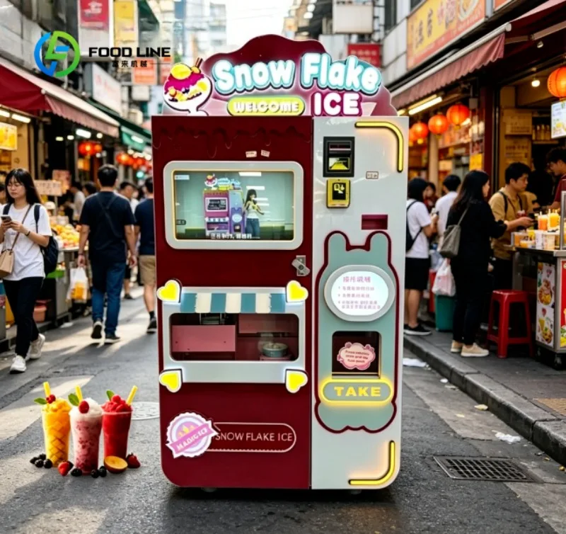 Automatic Slushie Vending Machine Smart Smoothie Maker Commercial Equipment for Entertainment and Café Use