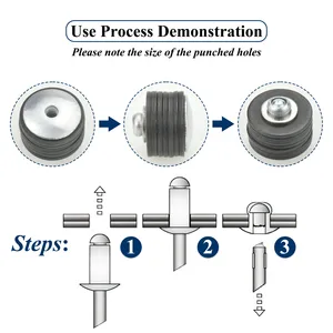 Blind aluminum flange rivets, pop assorted pop rivets, diameter 5/8 10 Main sales rivets - №10