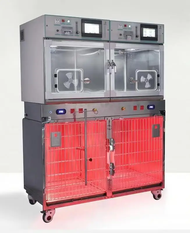 Medical Hospital Veterinary 304 Stainless Dog Cage   IUC Incubator for Pet