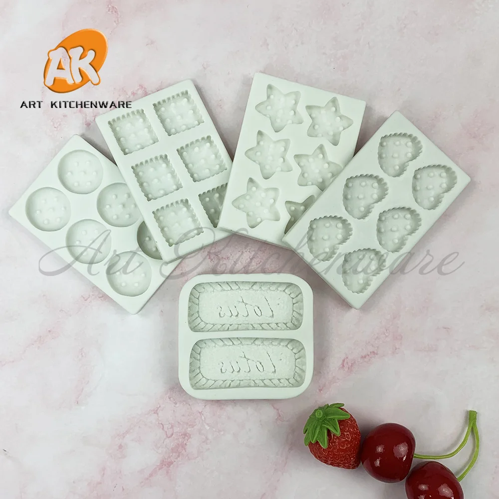 Cookie Decorating Molds Food Grade Silicone Mold Fondant Cake Tool Kitchen Baking Tool Chocolate Soap Mould