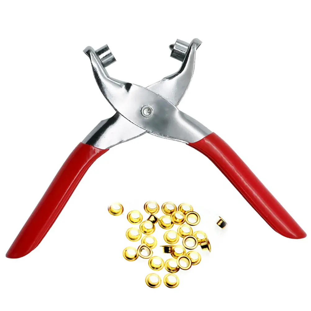 

4Mm Inner 5Mm Outer Eyelet Grommet Pliers Set Heavy Duty Hole Punch Tool for Belt Craft Hobby DIY Fabric Canvas