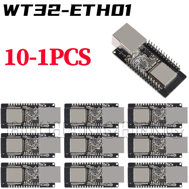 10-1 Uds WT32-ETH01 puerto serie integrado red Ethernet Bluetooth compatible con WIFI Combo Gateway MCU ESP32 módulo inalámbrico