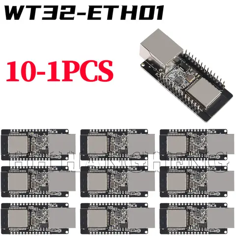 10-1PCS WT32-ETH01 Embedded Serial Port Networking Ethernet Bluetooth-compatible WIFI Combo Gateway MCU ESP32 Wireless Module